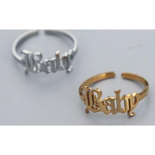 10pcs Baby Rings Stainless Steel Bijoux Femme Gold Filled Anillos Mujer Boho Jewelry Women Wedding Rings