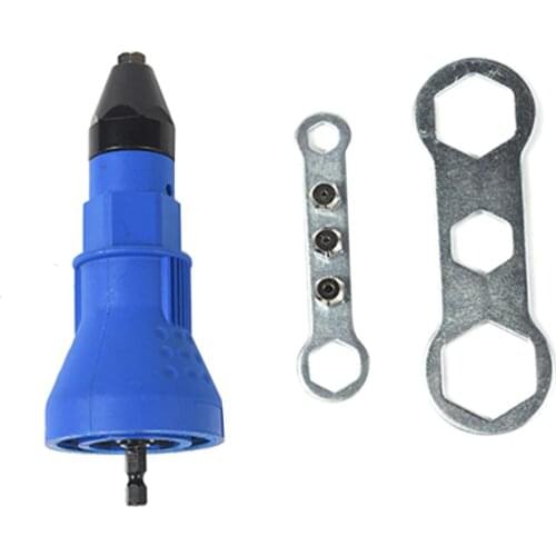 Electric Rivet Nut Gun Riveting Drill Adapter Tool Insert Nut Tool Riveting 2.4mm-4.8mm Cordless Riveting Drill Adaptor