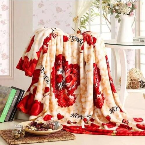 Flannel Soft Warm Coral Fleece Throw Blanket For Bed Sofa Winter Shopping Sheet Throw Bedding Plaid Drop Bedspread Bedding F0258