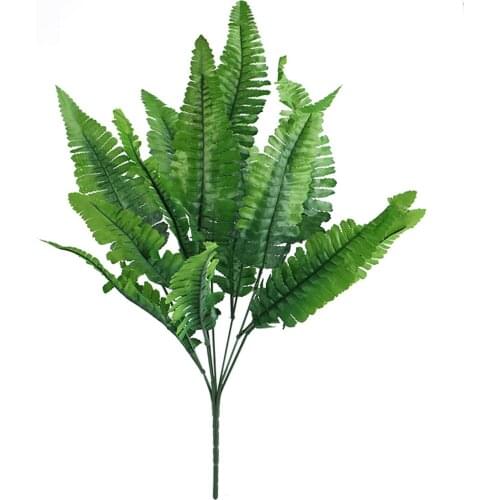 Hot Sale 1Pc Artificial Flower Leaves Plants Pretty Fake Lifelike Plastic Persian Grass Lysimachia Fern Floral Decoratio LBS