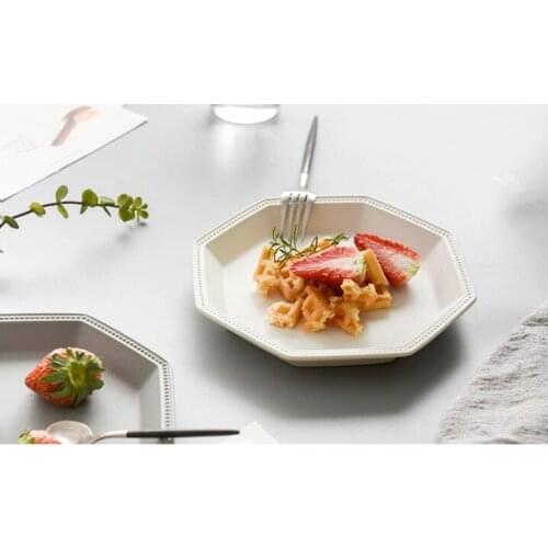 1PC Ceramic Steak Dish Fruit Dessert Plate Western-style Food Steak Plate dishes and plates sets snack dish OK 0890