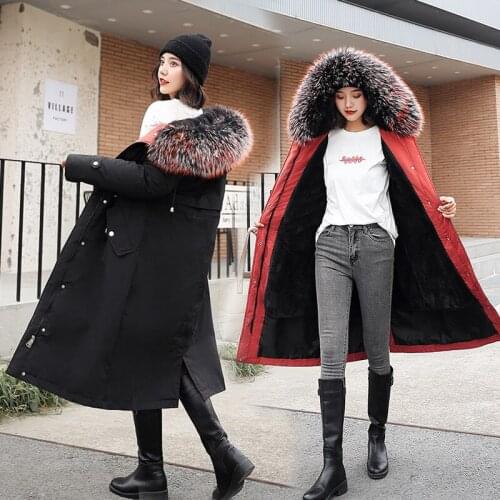 New Arrival Cotton Padded Jacket Slim Long Winter Jacket for Women Thicken Ladies Coat Warm Women Parkas Lining Plus Velvet Y74