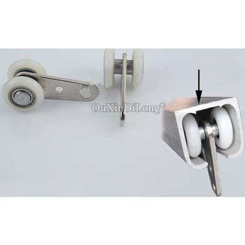 Wholesale 60PCS/lot Window Curtain Parts 20*20*45mm bearing hanging round wheels heavy curtains hanging round rollers