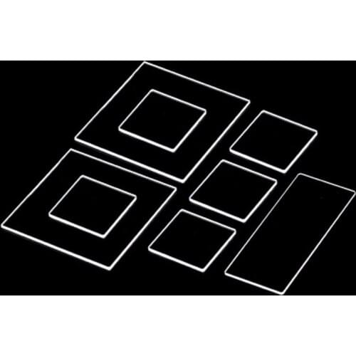 Quartz glass sheet JGS1 high temperature resistance, acid and alkali resistance, ultra-thin, square/round glass sheet