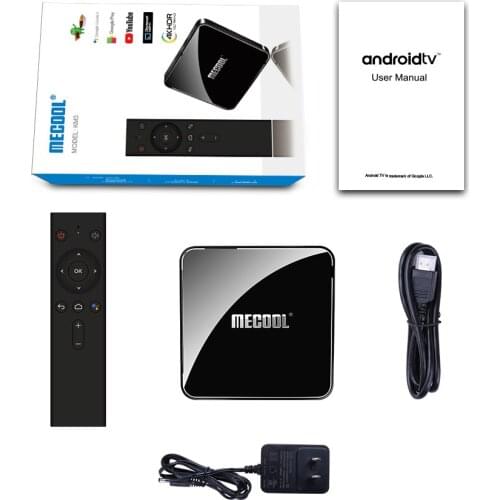 MECOOL KM3 ATV Android 9.0 Smart TV Box Amlogic S905x2 Quad Core DDR4 4g 64g 4K H.265