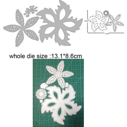 Metal cutting dies cut die mold Christmas Flower Leaf decoration Scrapbook paper craft knife mould blade punch stencils dies