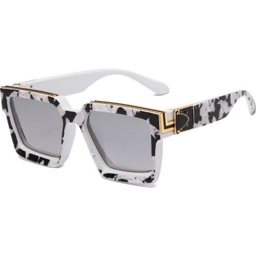 BLUEMOKY Luxury Brand Designer Square Sunglasses Men Women Fashion Thick Frame Glasses Male UV400 Driving Shadow Sun Glasses