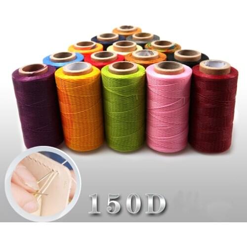 Leather Sewing Waxed Thread Cord Leather Craft,String Dacron Line Thread Leather Stitching Tool DIY Material 0.8mm 150D260Meters