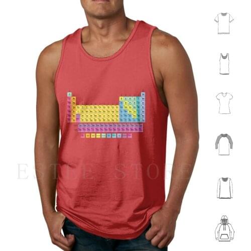 Periodic Table Of The 118 Tank Tops Vest Cotton Periodic Table Chart Science Chemistry Rainbow Accurate