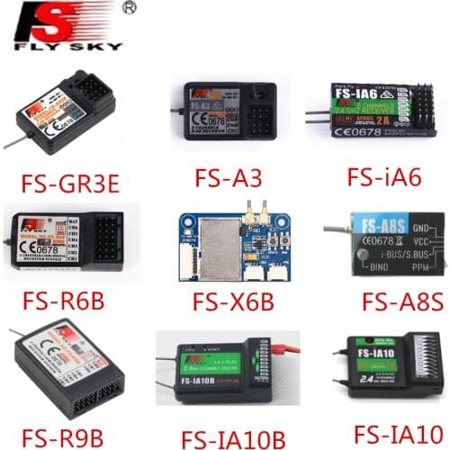 Flysky FS-GR3E FS-A3 FS-A6 FS-R6B FS-X6B FS-iA6 FS-iA6B FS-BS6 FS-A8S FS-R9B FS-iA10 FS-iA10B Rc Receiver for Transmitter