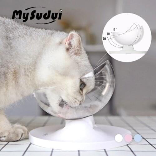 MySudui Anti-Slip Cats Bowl For Dogs Pet Dish Rounded Separable Cat Food Water Dispenser Cats Bowls Feeders Mascotas Dla Psa