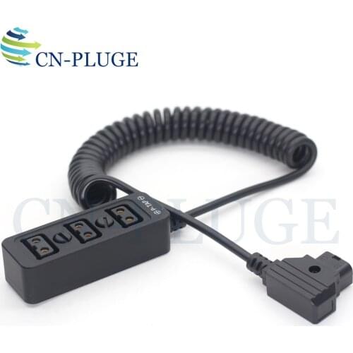 Black metal DTAP 1 to 3 power distributor three way splitter With 1/4'' screws Spring wire