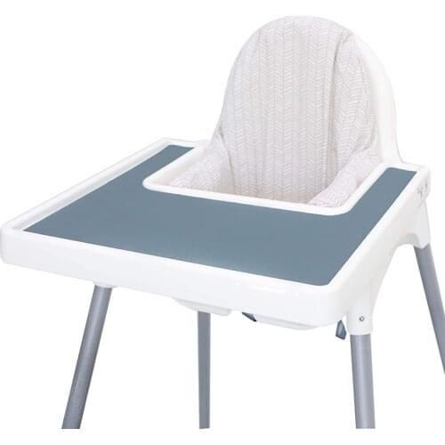 High Chair Silicone Placemat Anti-Slip Dining Table Mat for Baby Toddler Waterproof Infant Mat Food Grade