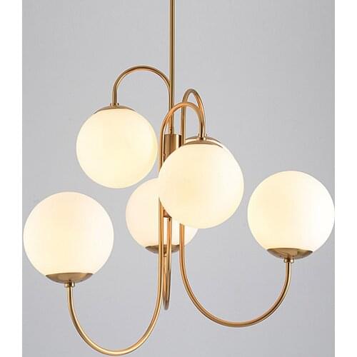 White Glass Pendant Light Loft Hanging Pendant Lamp Fixtures E27/E26 LED Hang Lights for Kitchen Restaurant Bar Lighting