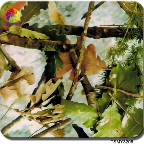 TSAUTOP Size 1m x 10m hydro printing carbon fiber hydrographic film aqua transfer printing real tree pattern WDF3206