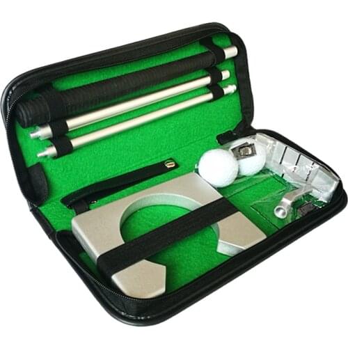 Golf Putter Putting Trainer Mini Golf Equipment Practice Kit Travel Practice Indoor Golfs Accessories Golf Training Aids Tool