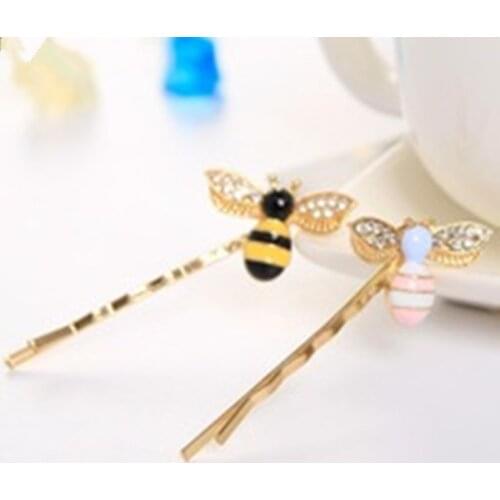 New 1 PC Beautiful Bee Strut Barrette Girls Hair Accessories Hair Clip Beautiful Hairpin Hair Ornaments