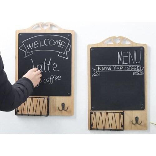 1PCS Coffee Menu Tea Signs Wi- Fi Bar Beer Art Posters Coffee Cafe Wall Blackboard with Holder 47.3*30cm 2019 NEW