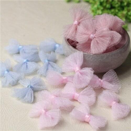 5Pcs 3cm DIY Handmade Accessories for New Type of Flexible Yarn Butterfly Knotted Shoes