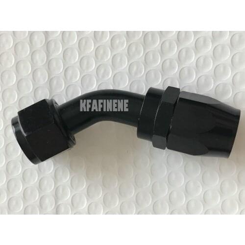 AN-12 AN12 45 DEGREE SWIVEL HOSE END OIL FUEL FITTING FAST FLOW ADAPTOR