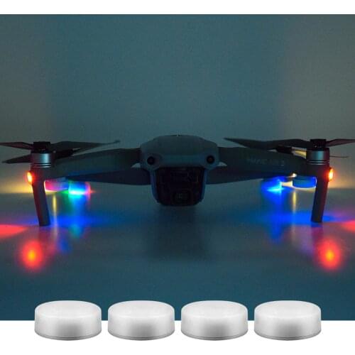 BRDRC 4pcs Universal Drone Night Flashing Flight Light Led with Battery for DJI Mavic Air 2/Mavic Mini/Mavic Pro/Phantom 3/4