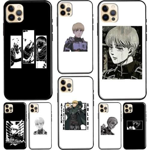 Armin Arlert Attack on Titan Anime Phone Case For iPhone 11 12 Pro Max 7 8 Plus X XR XS Max 5S SE 2020 12 Mini Back Cover