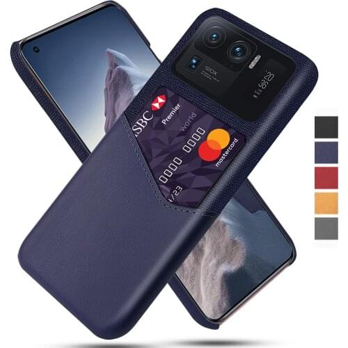 Febric Card Holder Cover For Xiaomi Mi 11 Ultra Case Mi 11X Pro 11i Cloth Texture Antiskid Funda For Xiomi Mi 11 Lite Mi11 Ultra