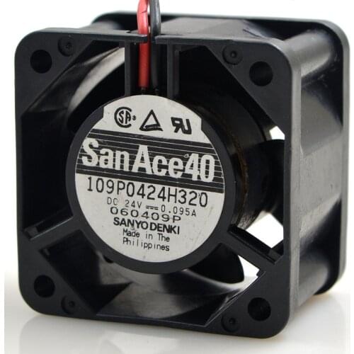 FOR Sanyo 4028 24V 0.18A 4cm 109P0424J3013 inverter industrial control computer cooling fan