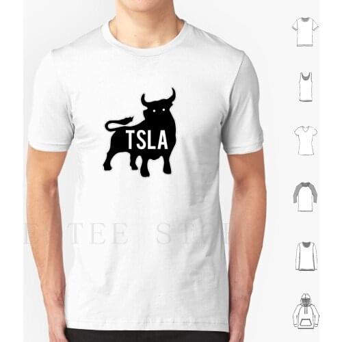 Tsla Bull T Shirt Men Cotton 6Xl Tsla Bull Tesla Bull Tesla Roadster Tsla Roadster Tesla Stock Tsla Stock Elon Musk Elon Musk