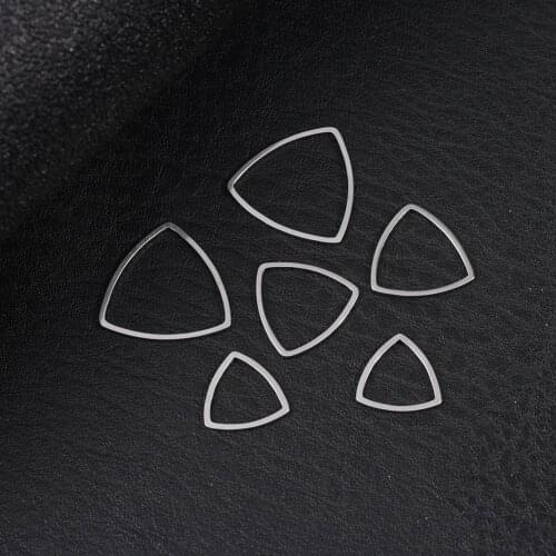 20-30Pcs/Lot Stainless Steel Geometric Charms For Jewelry Making Supplies Triangle Water Droplets Pendants DIY Accessories