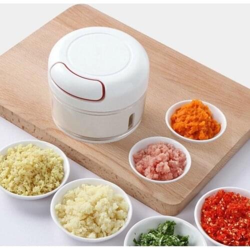 Pull Garlic/Onion Chopper Crusher Press Manual Food Cutter Processor for Fruit Vegetables Meat Kitchen Tool Mini Food Chopper