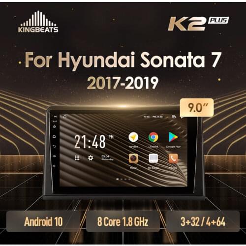 KingBeats Android 10 Octa-Core head unit HU 4G in Dash Car Radio Multimedia Video Player Navigation GPS For Hyundai Sonata 7 LF 2017 - 2019 no dvd 2 din Double Din Android Car Stereo 2din