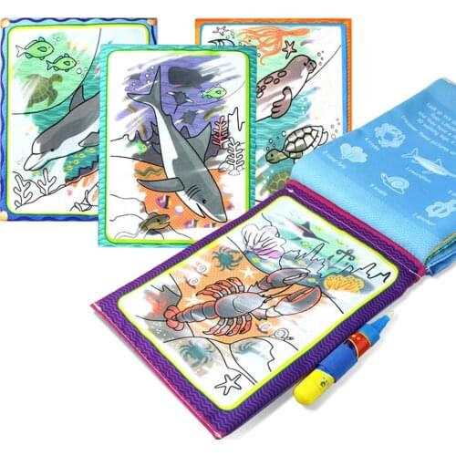 Water Drawing Book Coloring Book Doodle & Pen Painting Drawing Board For For Kids Education toys Birthday Gift