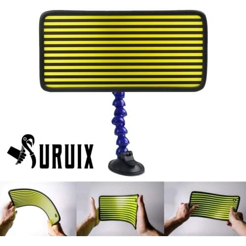 Paintless Dent Repair Kit Reflector Line Board Adjustable Holder for Car Body dent Removal Yellow Stripe Testing Tool