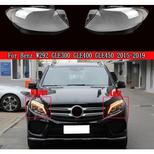 Headlamp Lens For Mercedes-Benz W292 GLE300 GLE400 GLE450 2015~2019 Front Headlamp Cover Lampshade Lampcover Caps Shell Case