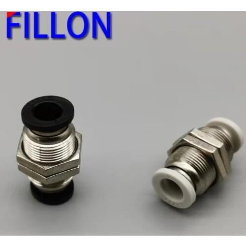 PM Air Pneumatic Straight Bulkhead quick coupling partition spacer straight through PM 4mm 6mm 8mm 10mm 12mm pneumatic fitting