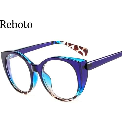 Transparent Green Glasses Frame Woman Luxury Brand Cat Eye Eyeglasses Frames For Women Fashion Clear Eyewear Oculos