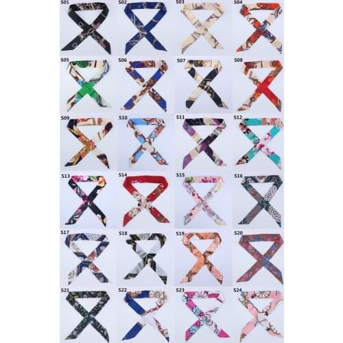 On-Sale 2018 New Arrivals Bag Scarf Print Silk Scarf Women Small Bag Ribbon Fashion Female Hair Ribbons Fashion Handbag Scarves