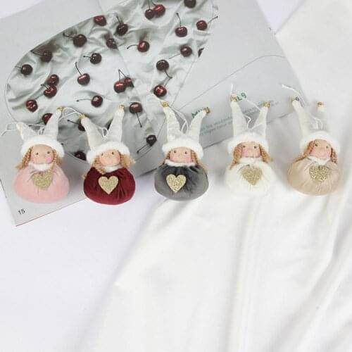 Christmas Plush Doll Pendant Childrens Dolls Girl Gift Christmas Tree Pendant for Home Christmas Decorations DIY Decoration