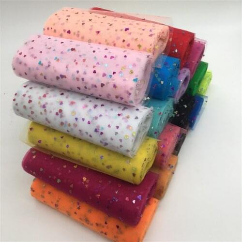 Glitter Organza Tulle Roll 15cm 10 Yards Colourful Sheer Gauze Element for Wedding New Year Decorations Birthday Party Supplies