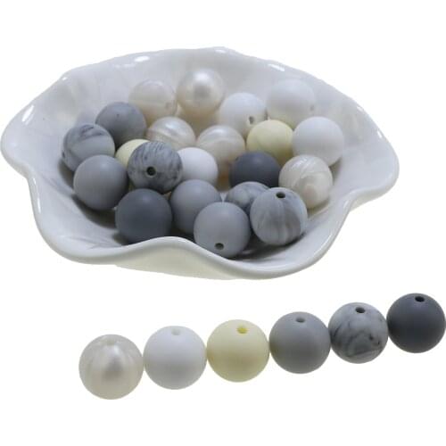 15MM Silicone Beads Candy Color Teething Beads 15mm Safe Food Grade Teething 10mm/12mm/15MM Round Silicone Bead 100pcs/lot