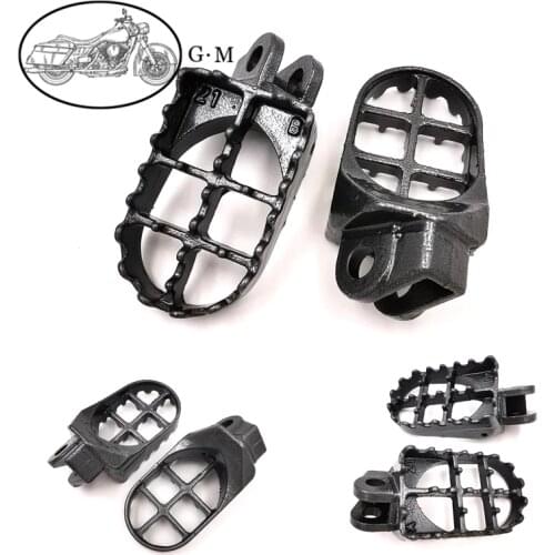 Steel MX Foot Pegs Rest Pedals Footpegs for SUZUKI RM 125 250 91-02 RMX 250 R S 93-99 DRZ400 E S 00 01 02 DRZ 400 SM 05-16