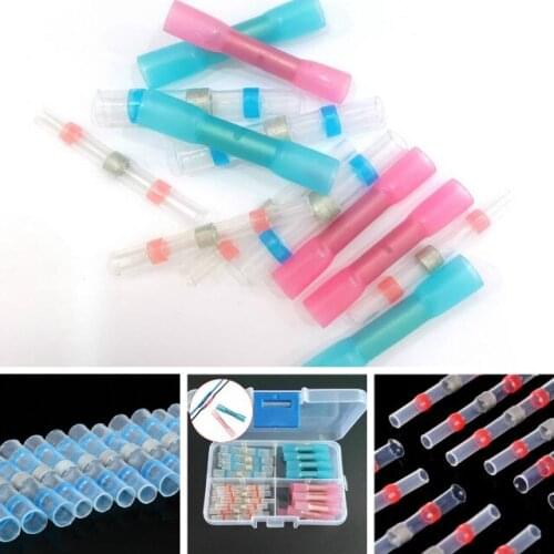Butt connector welding sealing sleeve wire crimping terminal connection kit waterproof 60 pcs/box Insulated heat shrinkable wire