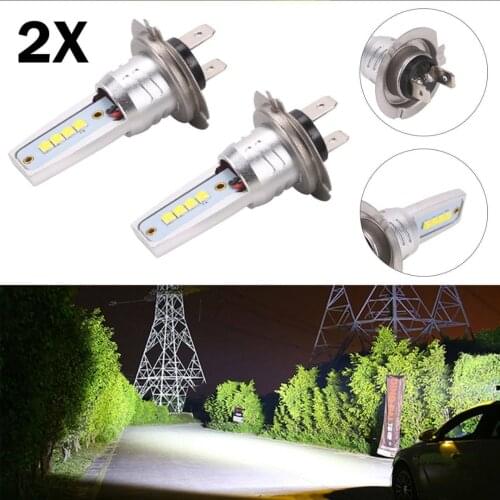 New Arrival 2pcs H7 160W LED Headlight Fog Light Bulbs Canbus Error Free 8 SMD D-RL 6000K Daytime Running Signal Lamp