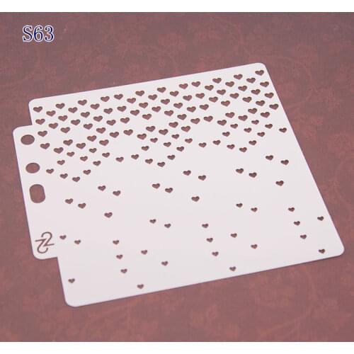 Heart Layering Stencils graffiti hand copied board hollowed out photo album graphic spray painting tool