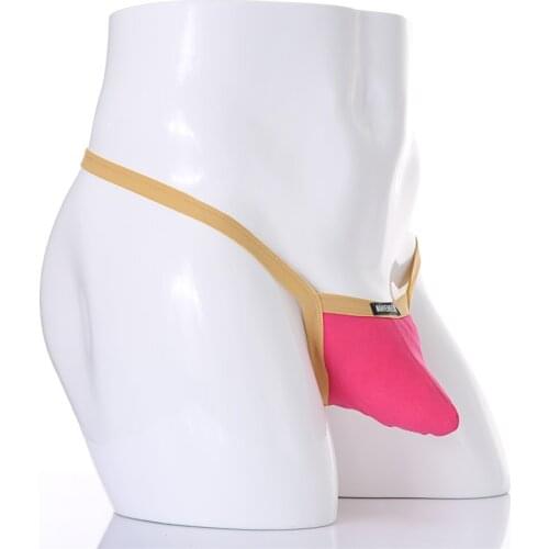 Breathable Bluge Pouch Comfy Exotic T-back 9 Colors Men Sexy Underwear G-string Thong Underpants Bottom Shorts