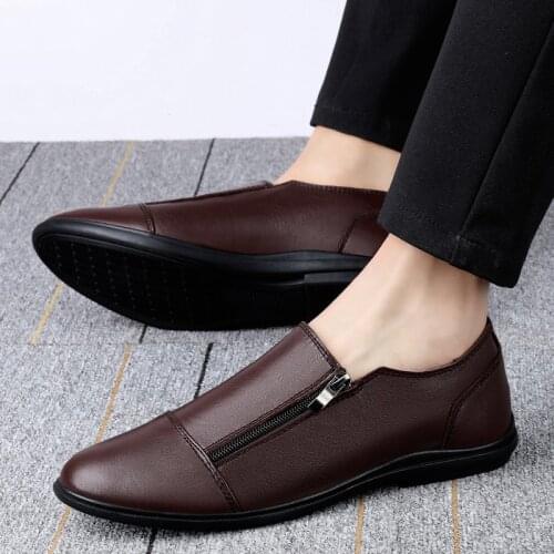 Leather Shoes Men Luxury Men Loafers Shoes Men Classic Comfort Water Repellent Driving Footwear Moccasins