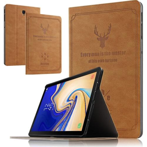 Ultra Slim PU Leather Stand Cover Case For Samsung Galaxy Tab S4 10.5 SM-T830 SM-T835 SM-T835C Tablet PC Protective Case covers