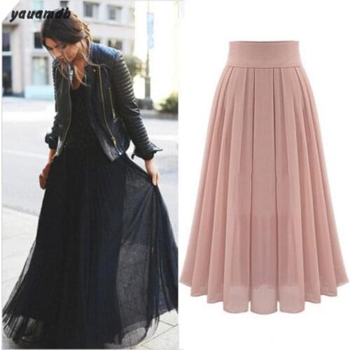 YAUAMDB Women's Pleated Skirts