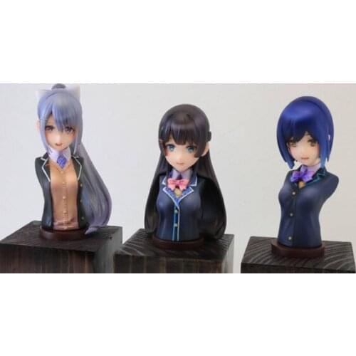 1/12 modern pretty girl include 3 bust (NO BASE ) Resin figure Model kits Miniature gk Unassembly Unpainted